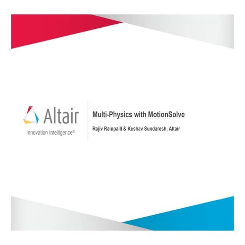 Multi-physics with MotionSolve