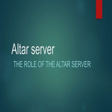 Altar server.pptx by: Jose Pauya Jr.