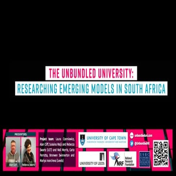 ALTC lightning presentation unbundling higher education