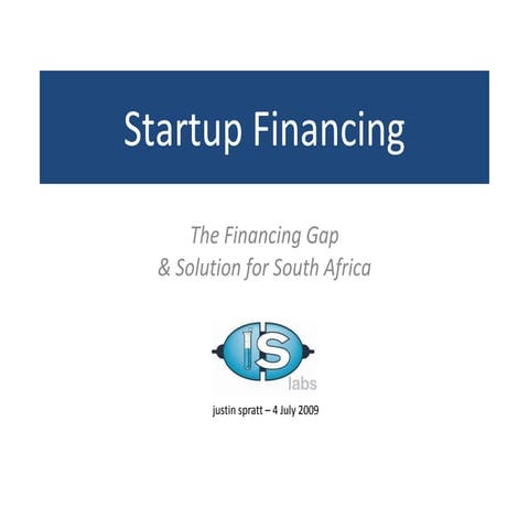 Altconf  - Financing Startups