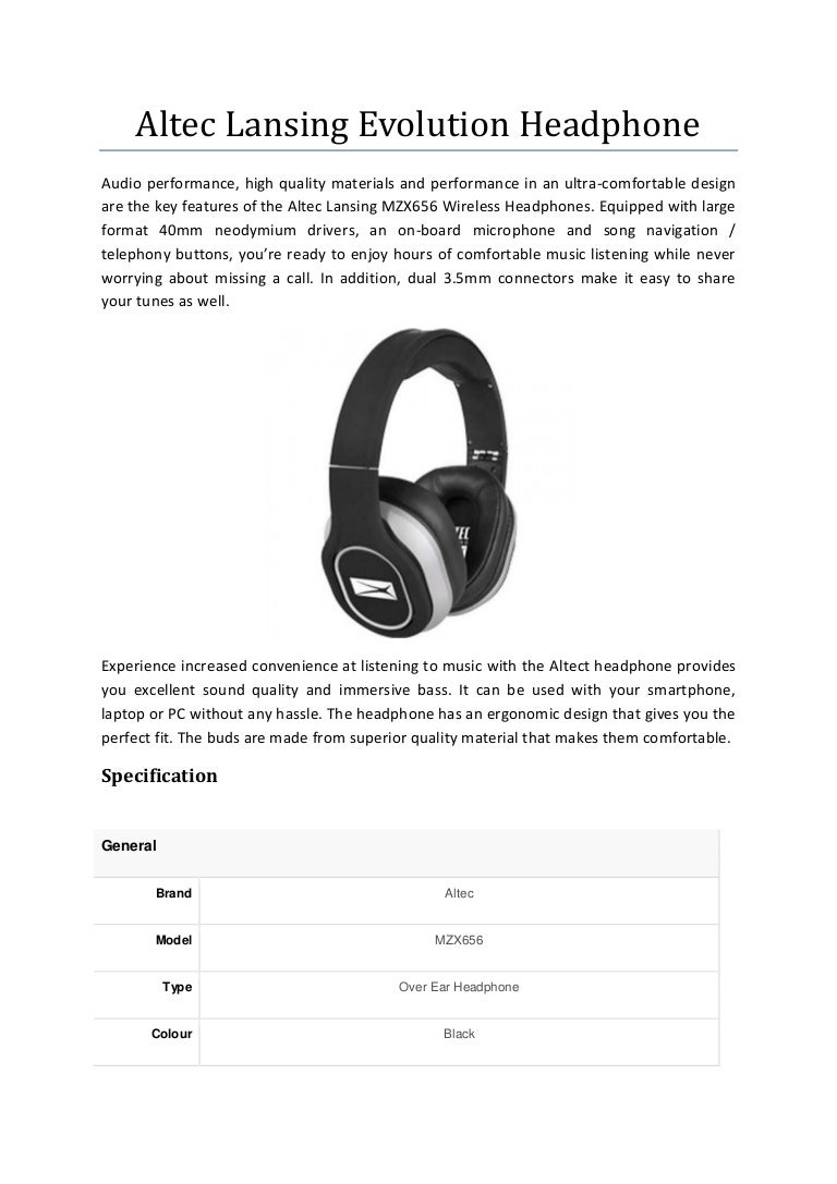 altec lansing quality