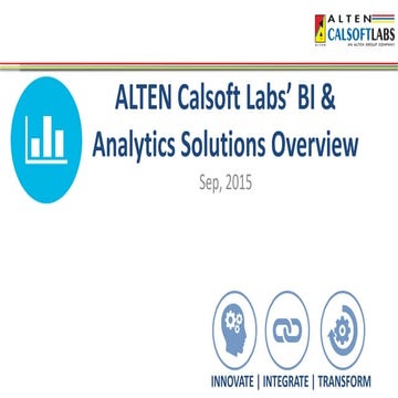 Alten calsoft labs   analytics service offerings