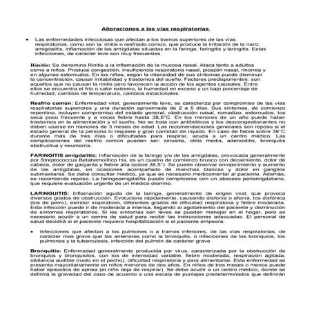 Alteraciones A Las VíAs Respiratorias