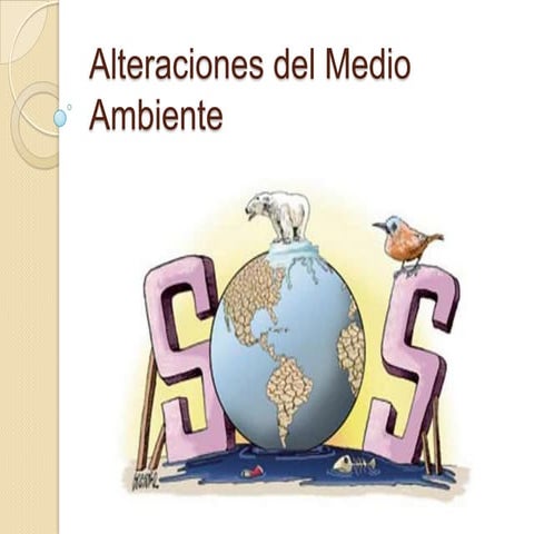 Alteraciones del medio ambiente