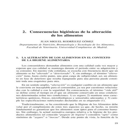 Alteraciones de los alimentos | PDF