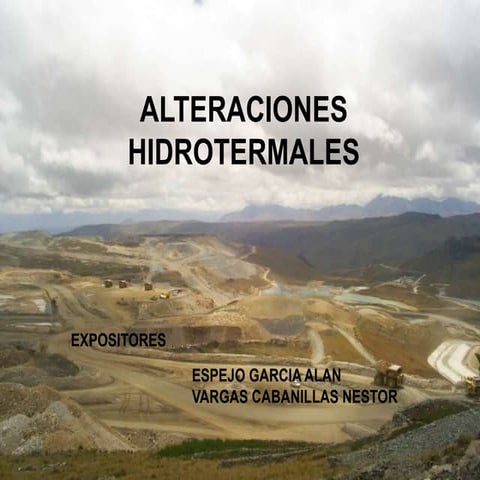 ALTERACIONES HIDROTERMALES – GUIAS DE EXPLORACION.ppt
