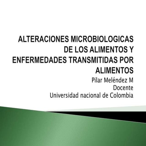 Alteraciones de los alimentos | PDF