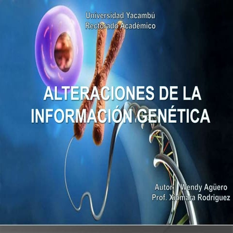 Alteracion informacion genetica
