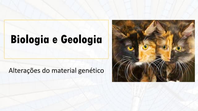 Alteração do material genético