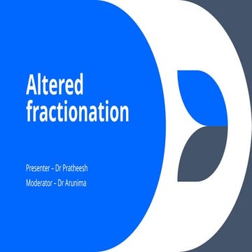 Fractionation in Radiotherapy | PPTX