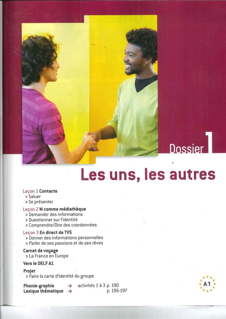 (Alter ego + A1) dossier 1