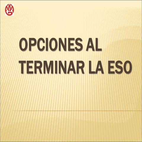 opciones al acabar la ESO