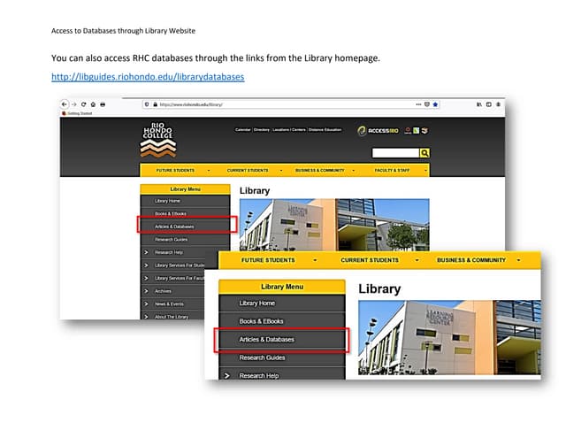 Alternate access to databases (3)