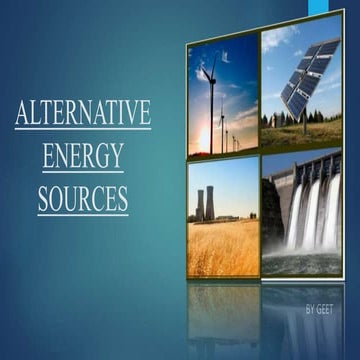 Alternative Energy Sources