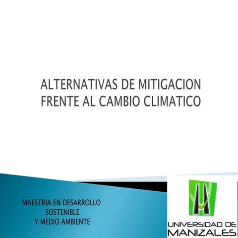 Alternativas de mitigacion