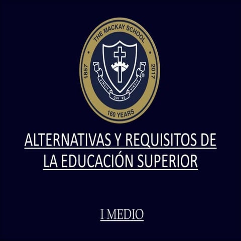 Alternativasy requisitos educación superior