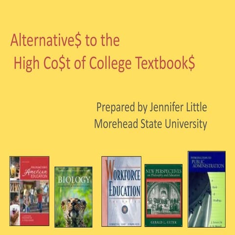 Textbook Alternatives 