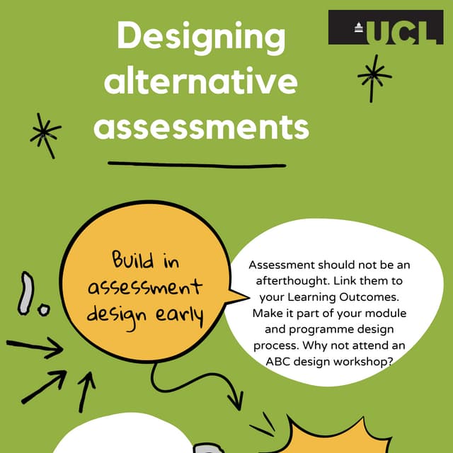 Designing alternative assessments