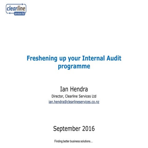 Alternative Approach to Internal Auditing