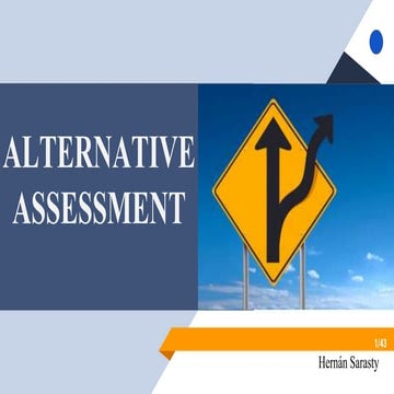 Alternative assessment