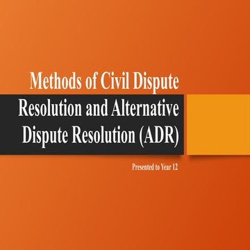 Argument And Alternative Dispute Resolution Systems | PDF
