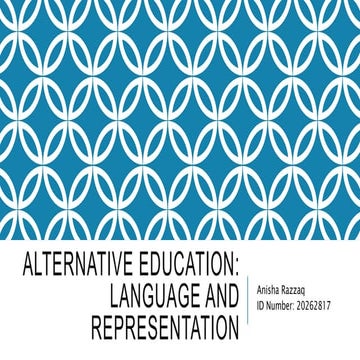 Alternative education   presentation