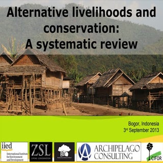 Alternative livelihoods and conserv...