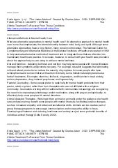 Alternative methods in mental healt...