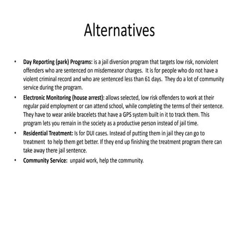Alternatives