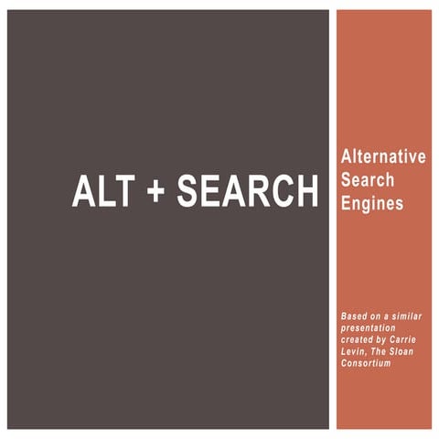 Alternative searchengines ocallaghan