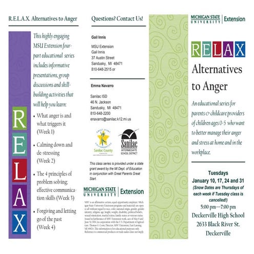 Alternatives to anger deckerville