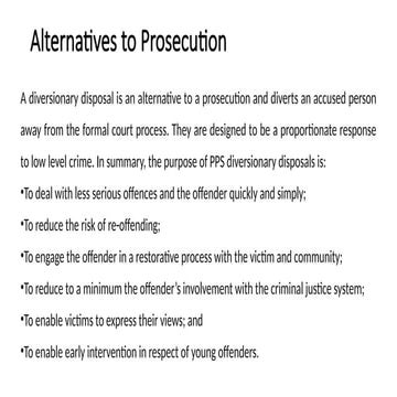 Alternatives to prosecution in criminal jurisprudence.pptx