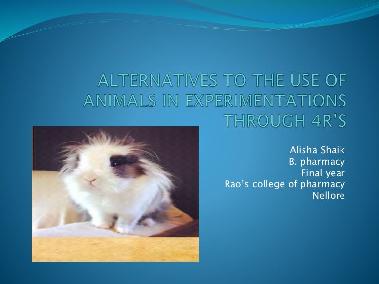 Alternatives to the use of animals in experimentations