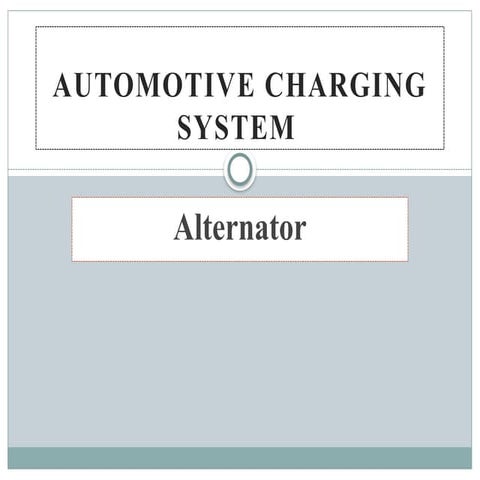 Alternator intruduction Alternator intruduction.pptx