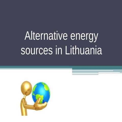 Alternative energy sources in Lithuania