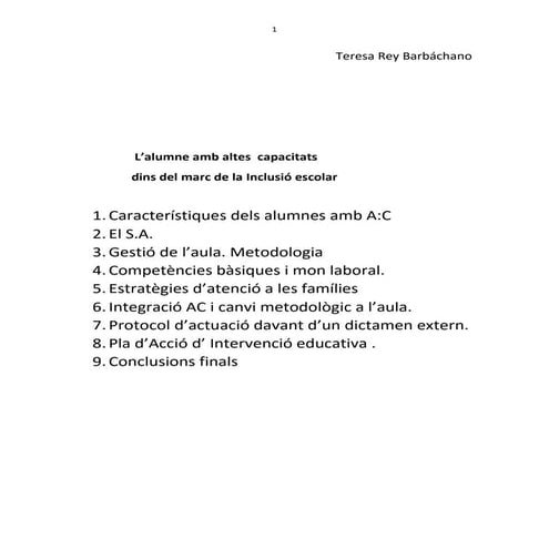 [Grup d'Altes Capacitats] Treball alumnes d'altes capacitats