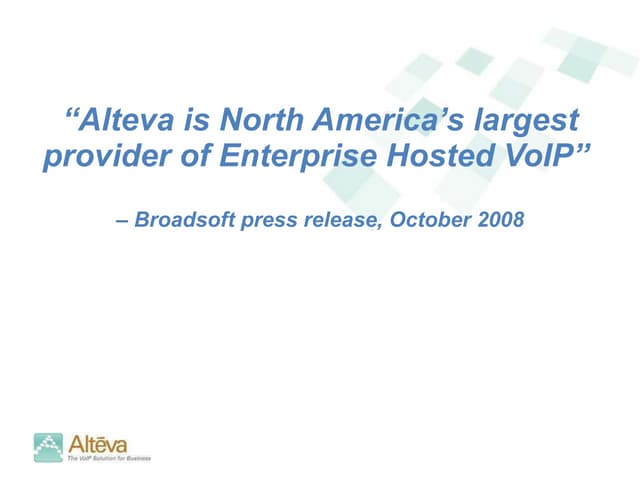 Alteva Presentation