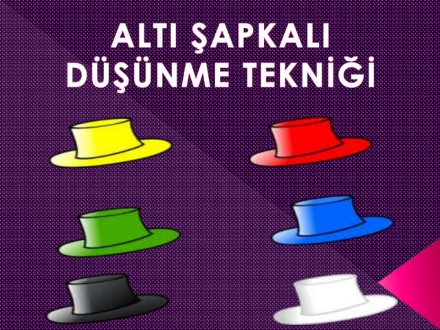 Alti şapkali düşünme yöntemi̇