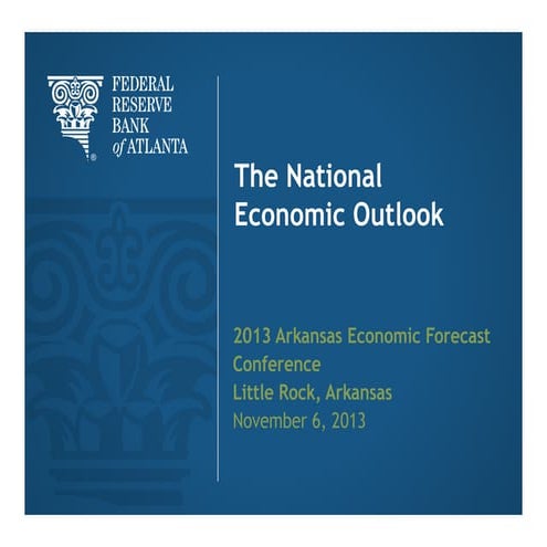 Dr. David Altig - 2013 National Economic Forecast