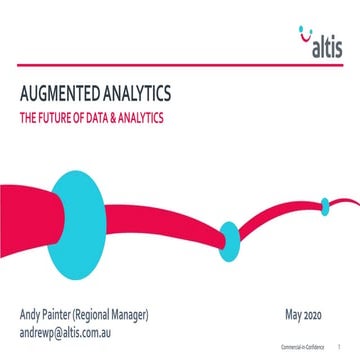 Altis Webinar: Augmented Analytics - May 2020