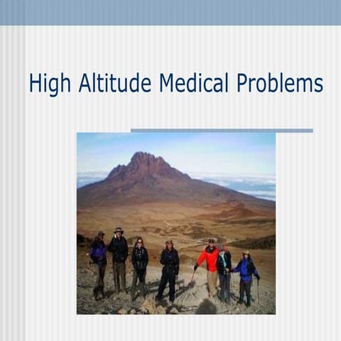 Altittude.pdfHigh Altitude Medical Problems | PDF