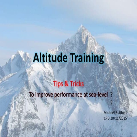 Altitude training