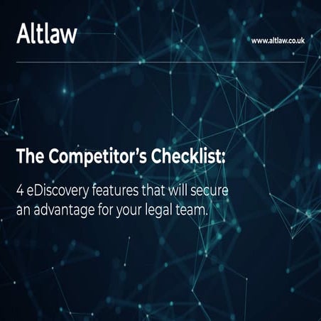 Altlaw competitors checklist