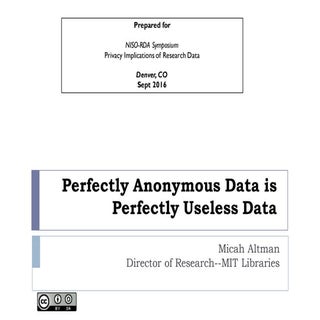 Altman - Perfectly Anonymous Data i...