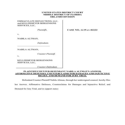 Counterclaims: Defamation, Tortious Interference & False Advertising