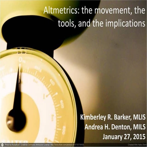 Altmetrics 2015 jan