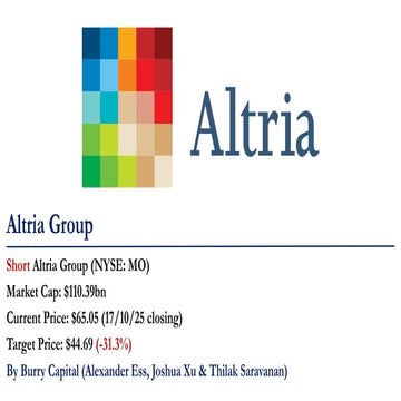 Altria | PPTX