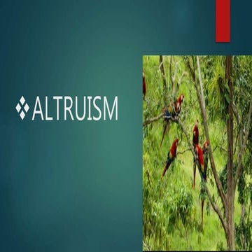 Altruism in animals and its type | PPTX