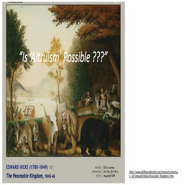 Is Altruism Possible? A Consideration of Altruism as treated in spiritual, ph...