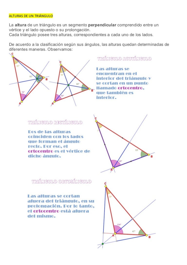 Como Se Define La Altura De Un Triangulo abstractor